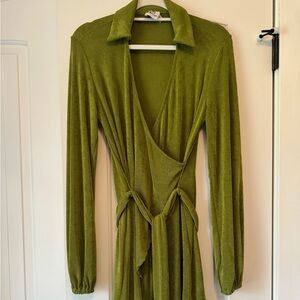 Princess Polly Green Wrap Dress